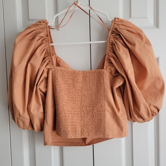 Abercrombie puff sleeve crop top - Picture 3 of 3
